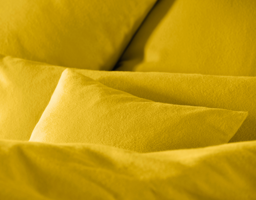 Posteljnina flanela curry razl.dim.