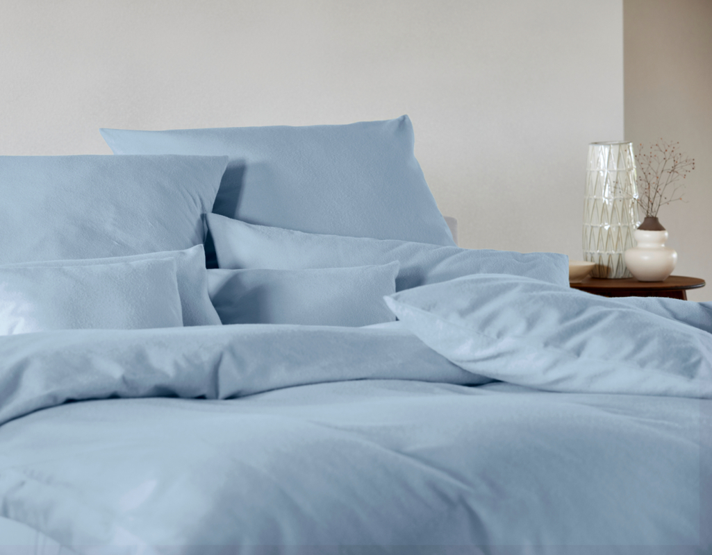Posteljnina flanela perlblau razl.dim.