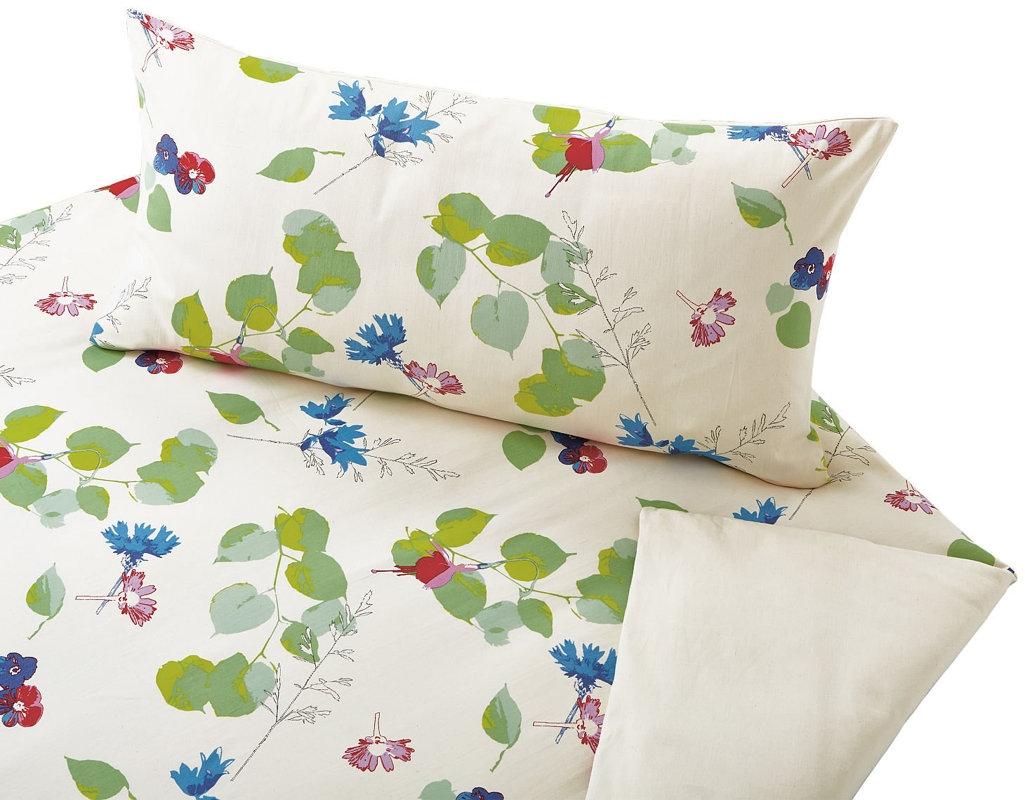 Posteljnina Flora saten 140x200, 50x70