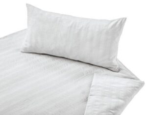 Posteljnina Crinkle bela smetana 140x200, 50x70