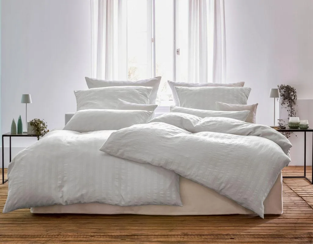 Posteljnina Crinkle bela smetana 140x200, 50x70 Posteljnina Crinkle bela smetana 140x200, 50x70