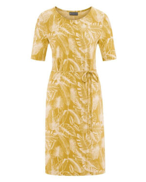 Ženska obleka konoplja, bom. DH180 curry M,L