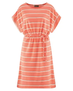 Ženska obleka konoplja, bom. DH192 peach S Ženska obleka konoplja, bom. DH192 peach S