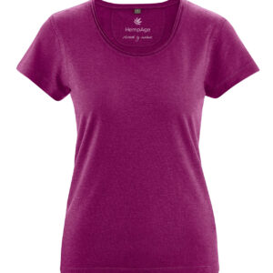 Ženska majica KR konoplja, bom. DH216 berry Ženska majica KR konoplja, bom. DH216 berry
