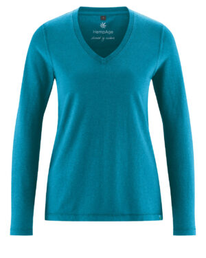 Ženski pulover konoplja, bom. DH658 lagoon