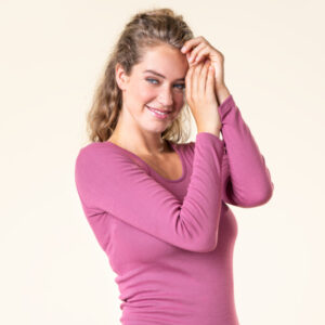 EKO Bombažna Ženska Majica DARK ROSE EKO Bombažna Ženska Majica DARK ROSE