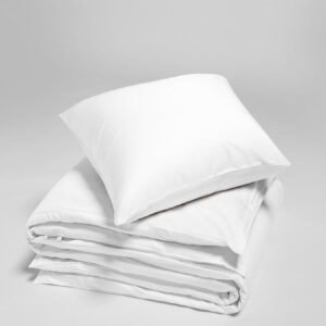 Posteljnina ekološki bombaž saten SNEŽNO BELA več dimenzij