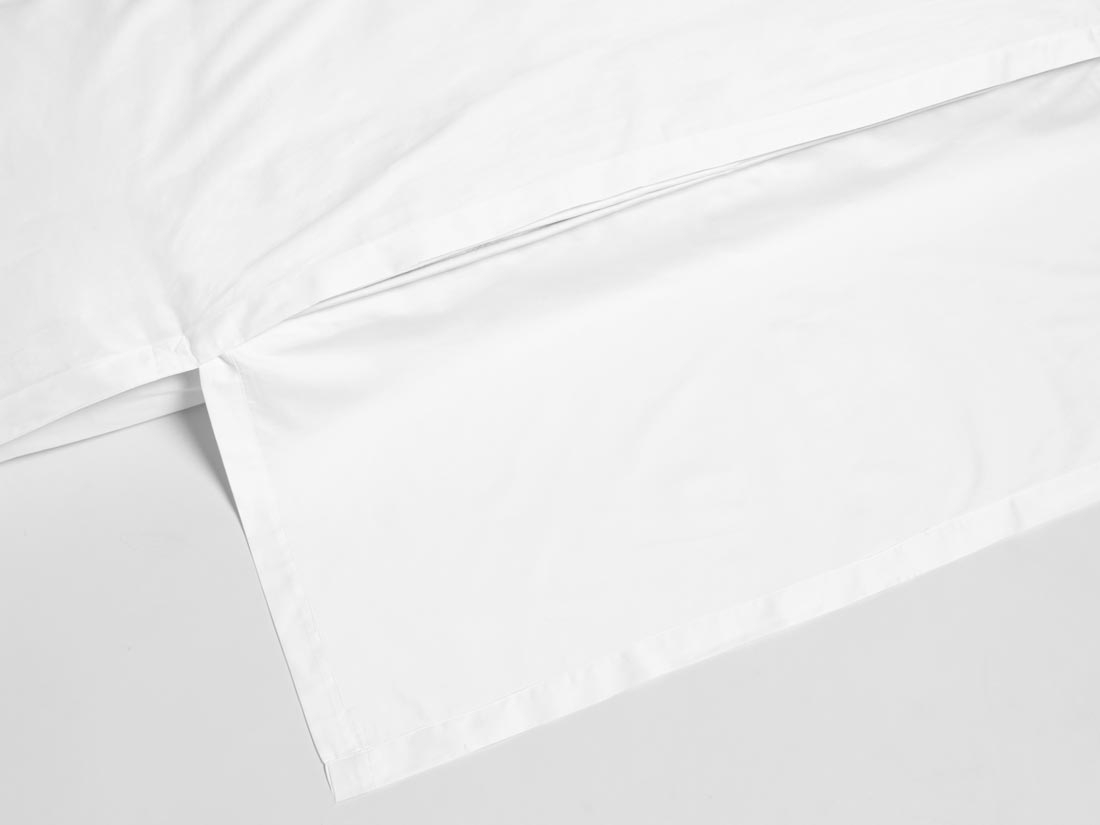 Posteljnina ekološki bombaž saten SNEŽNO BELA več dimenzij