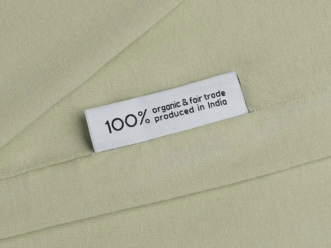 Otroška jersey posteljnina eko bombaž 100x135 PISTACIJA