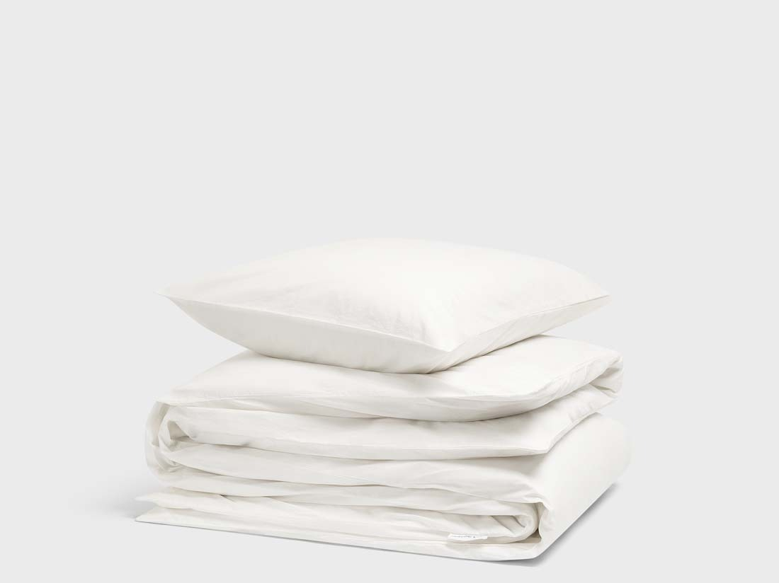 Posteljnina ekološki bombaž perkal TOPLA BELA več dimenzij