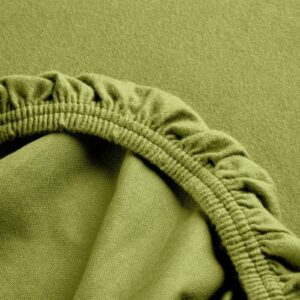 FLANELA jogi rjuha 20cm olivgrun eko bombaž