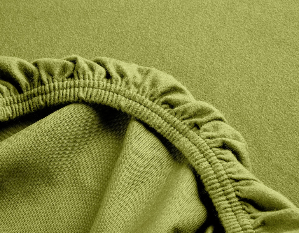 FLANELA jogi rjuha 20cm olivgrun eko bombaž