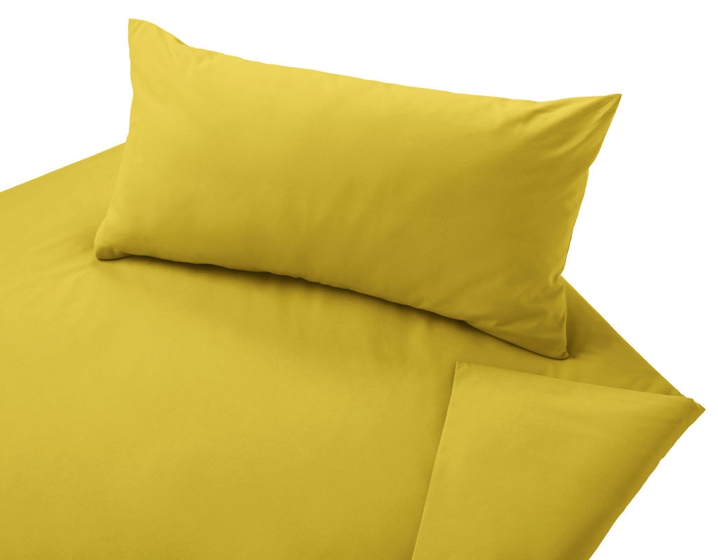 Posteljnina platno curry 140x200, 50x70