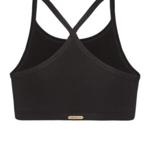 Eko Bombažni JogaTop Nedrček, brez žičke ČRN