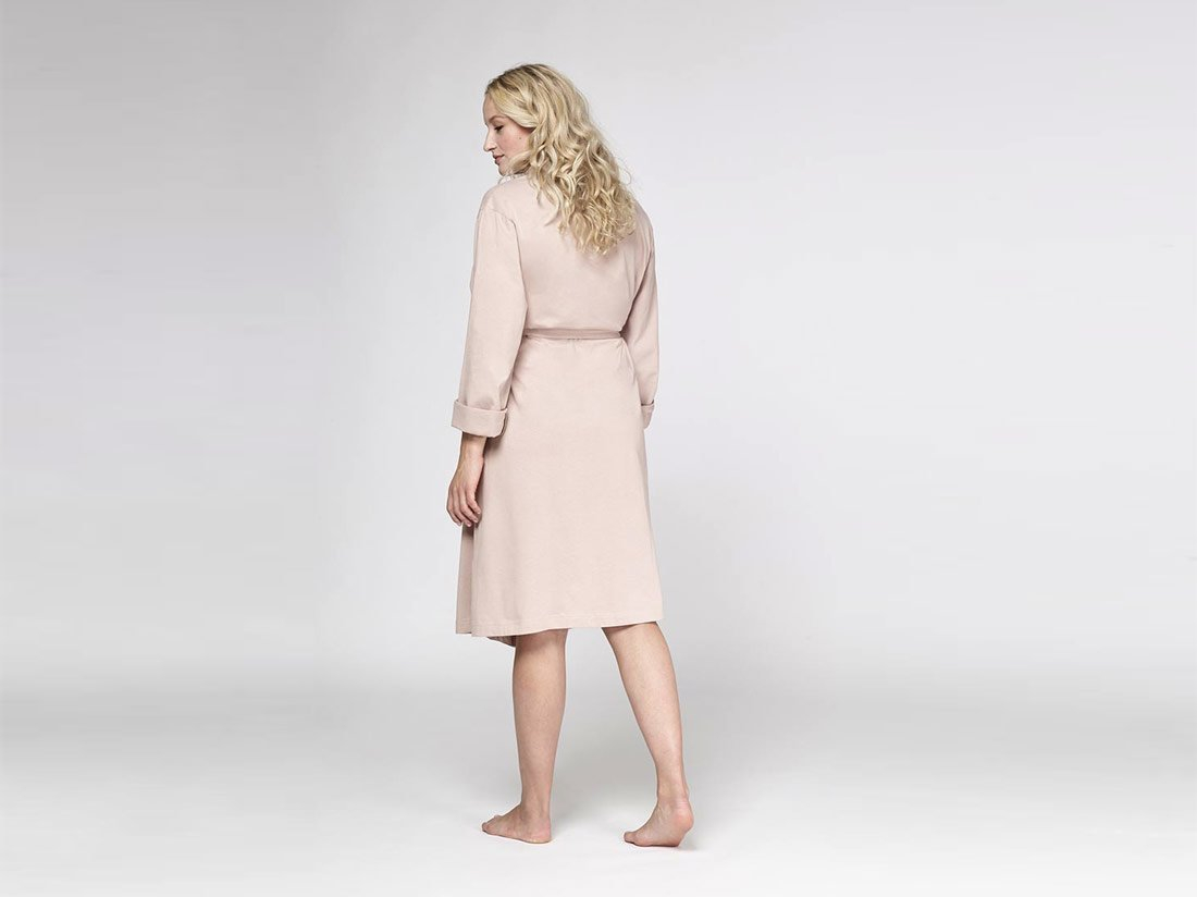 Kopalni plašč iz 100% eko bombaža roza