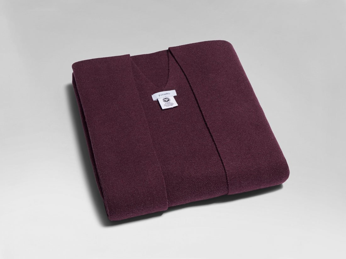 Pleteni plet iz 100% eko bombaža marron Pleteni plet iz 100% eko bombaža marron