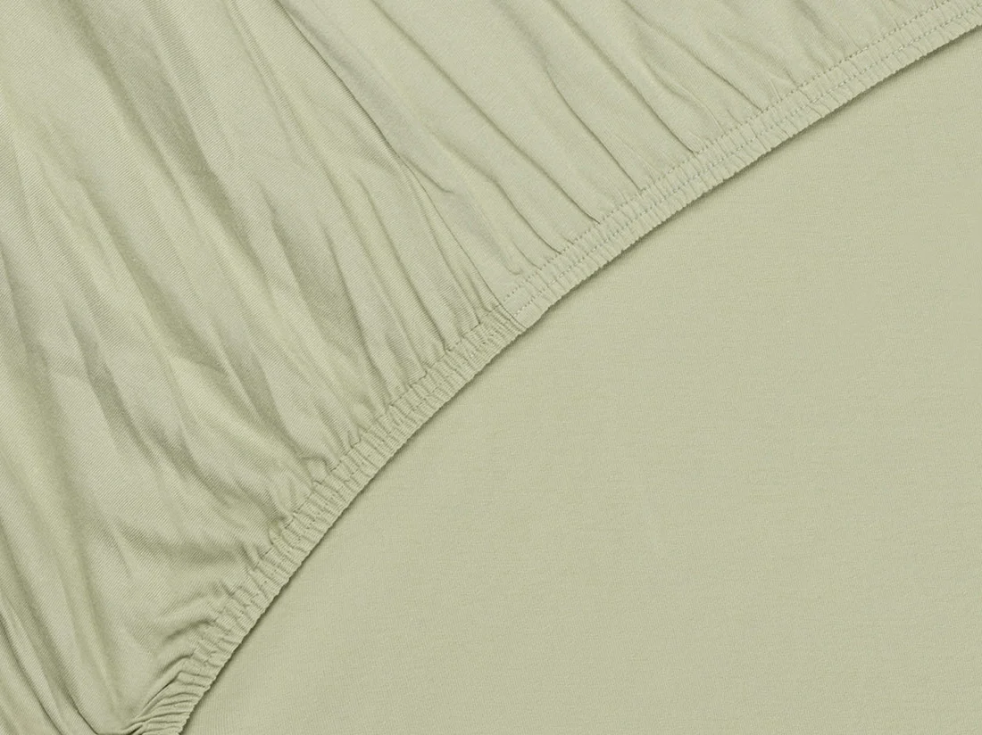 Otroška jersey jogi rjuha eko bombaž več dim. PISTACIJA