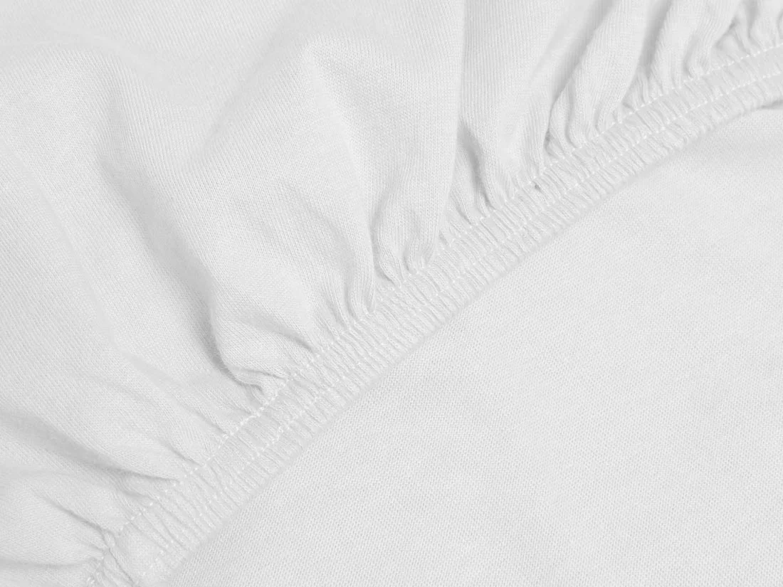 Otroška jersey jogi rjuha eko bombaž več dim. BELA