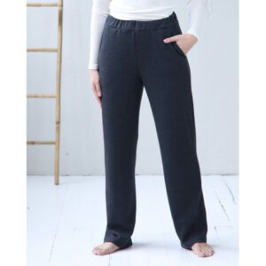 Ženski komplet iz 100% volne temno siv