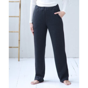 Ženske hlače 1 iz 100% volne temno sive
