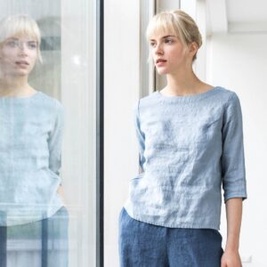 Laneni top DAVOS 3/4 rokavi