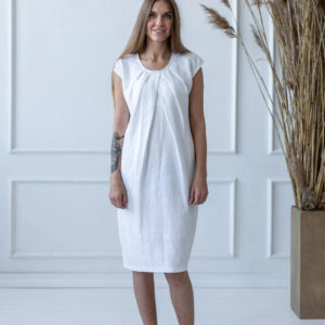 Obleka ženska 1277 100% lan, več barv in velikosti Obleka ženska 1277 100% lan, več barv in velikosti