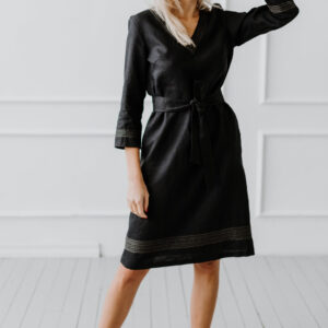 Srajčna obleka 1284, vezenje 100% lan