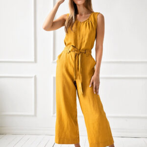 Jumpsuit 1265 100% lan, več barv in velikosti