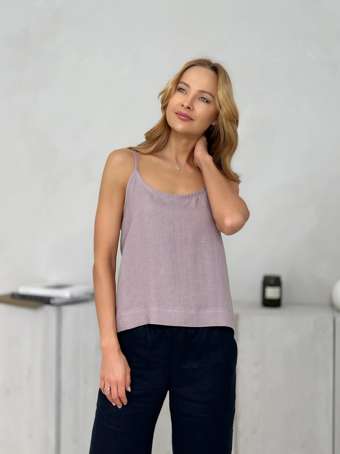 Top ženski 1507 100% lan, več barv in velikosti Top ženski 1507 100% lan, več barv in velikosti