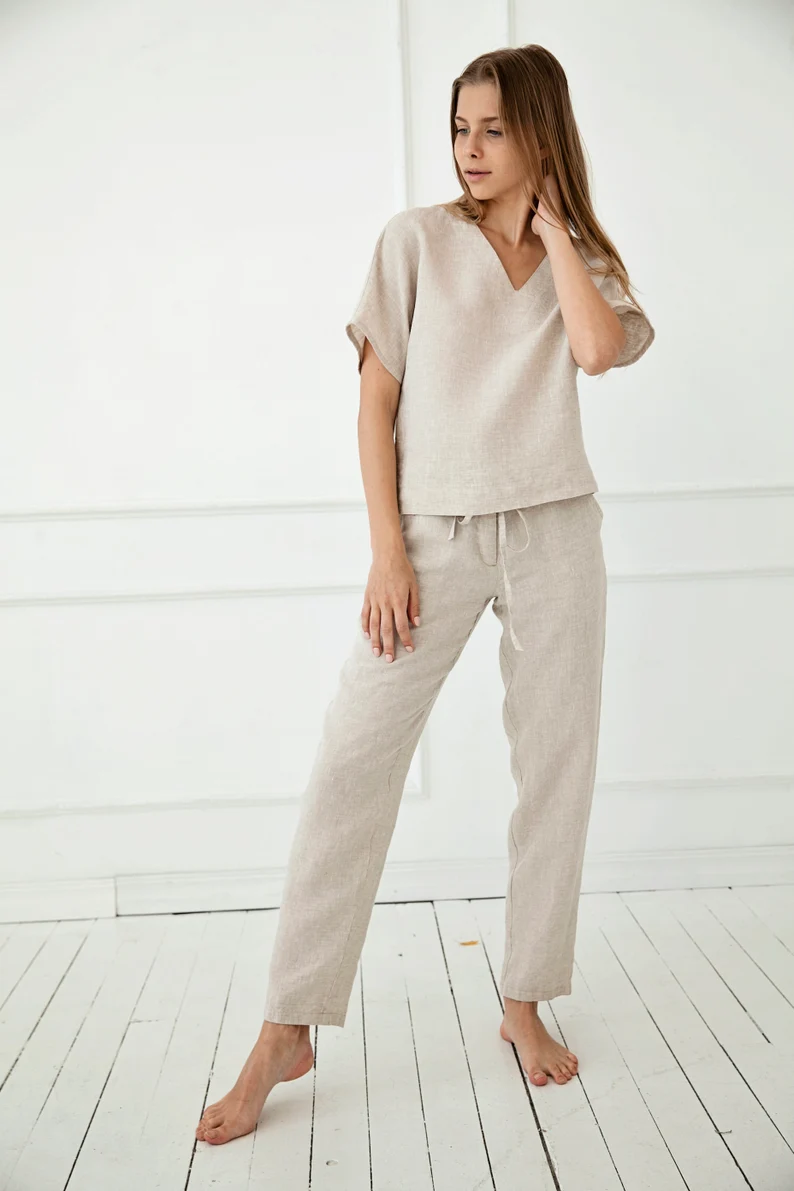 Tunika ženska 1505 100% lan, več barv in velikosti