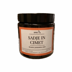 Dišeča sveča "Sadje in cimet" 120 ml.