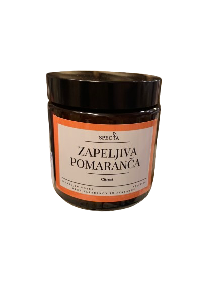 Dišeča sveča "Zapeljiva pomaranča" 120 ml.