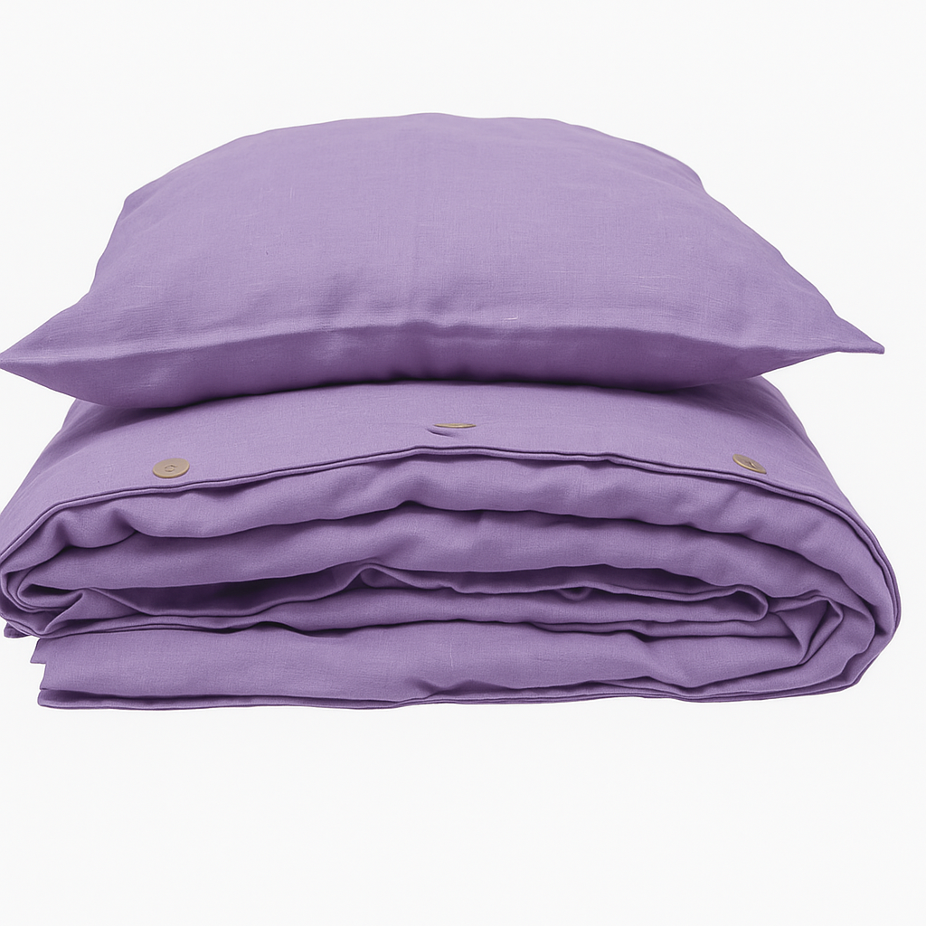 NA ZALOGI Lanena posteljnina predprana LILA 140x200,50x70