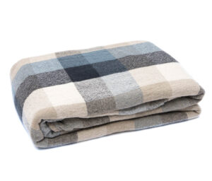 Lanena odeja 200x220 KARO MODRA Lanena odeja 200x220 KARO MODRA