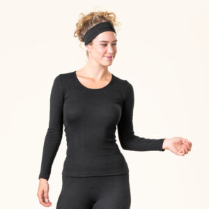 EKO Bombažna Ženska Majica ČRNA EKO Bombažna Ženska Majica ČRNA