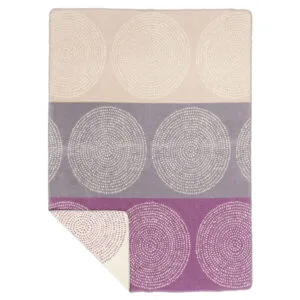 Odeja iz ekološkega bombaža Kreise 150x200 mauve