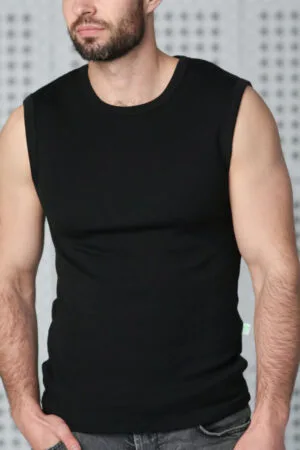 Moška majica BR iz 100% volne ČRNA XS do XXXL Moška majica BR iz 100% volne ČRNA XS do XXXL