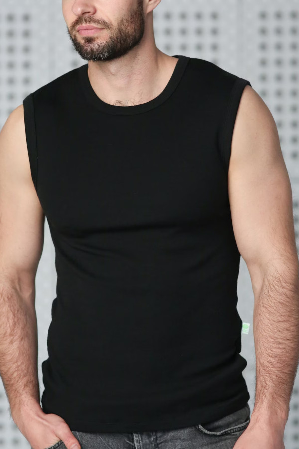 Moška majica BR iz 100% volne ČRNA XS do XXXL