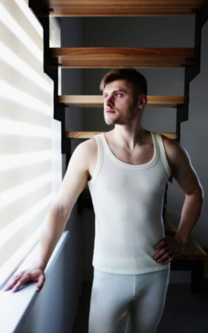 Moška majica BR iz 100% volne NATUR XL