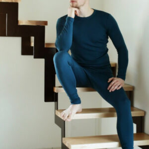 Moške legice iz 100% volne PETROL XS do XXXL Moške legice iz 100% volne PETROL XS do XXXL