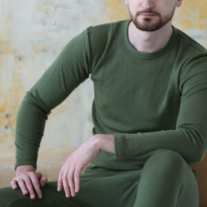 Moške legice iz 100% volne ZELENE XS do XXXL Moške legice iz 100% volne ZELENE XS do XXXL