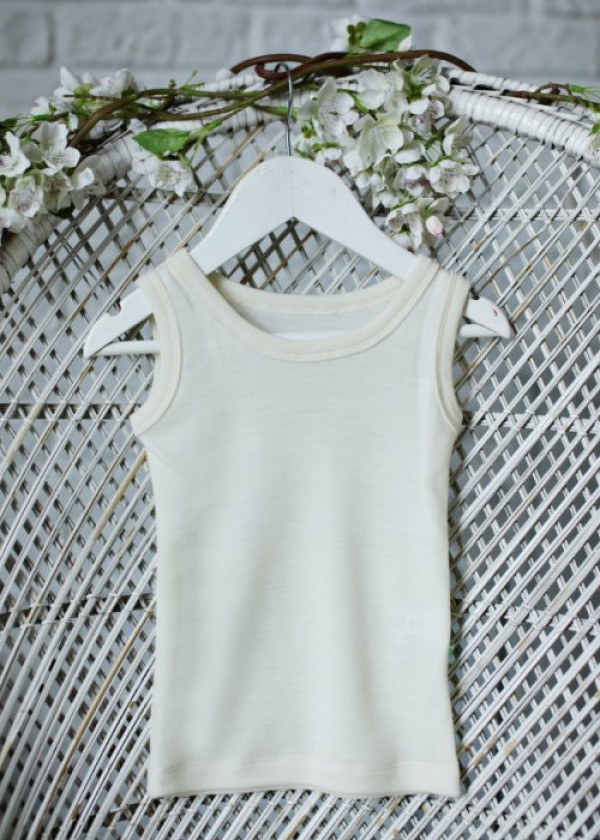 EKO Merino otroška spodnja majica NATUR od 62-116