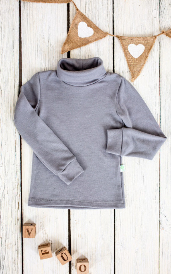 EKO Merino otroški puli DR SIV od 122-152 EKO Merino otroški puli DR SIV od 122-152