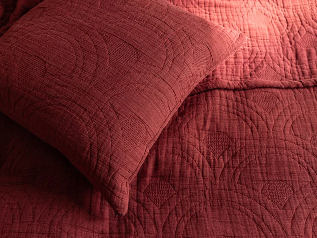 Deka iz 100% eko bombaža, 200x230,260x240, BORDO Deka iz 100% eko bombaža, 200x230,260x240, BORDO