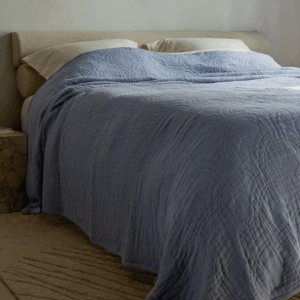 Deka iz 100% eko bombaža, 200x230,260x240, SIVKA MODRA Deka iz 100% eko bombaža, 200x230,260x240, SIVKA MODRA