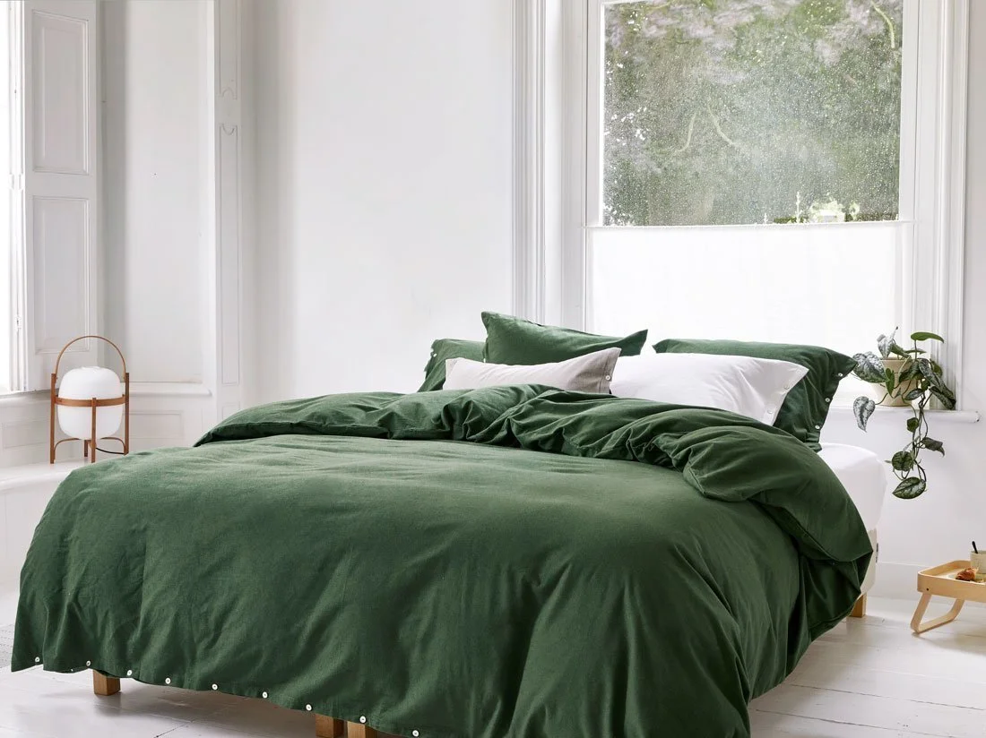 Posteljnina flanela moss gr. razl.dim.