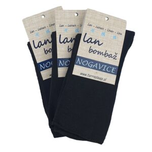 Nogavice lan bombaž ČRNE Medic od 36 do 41