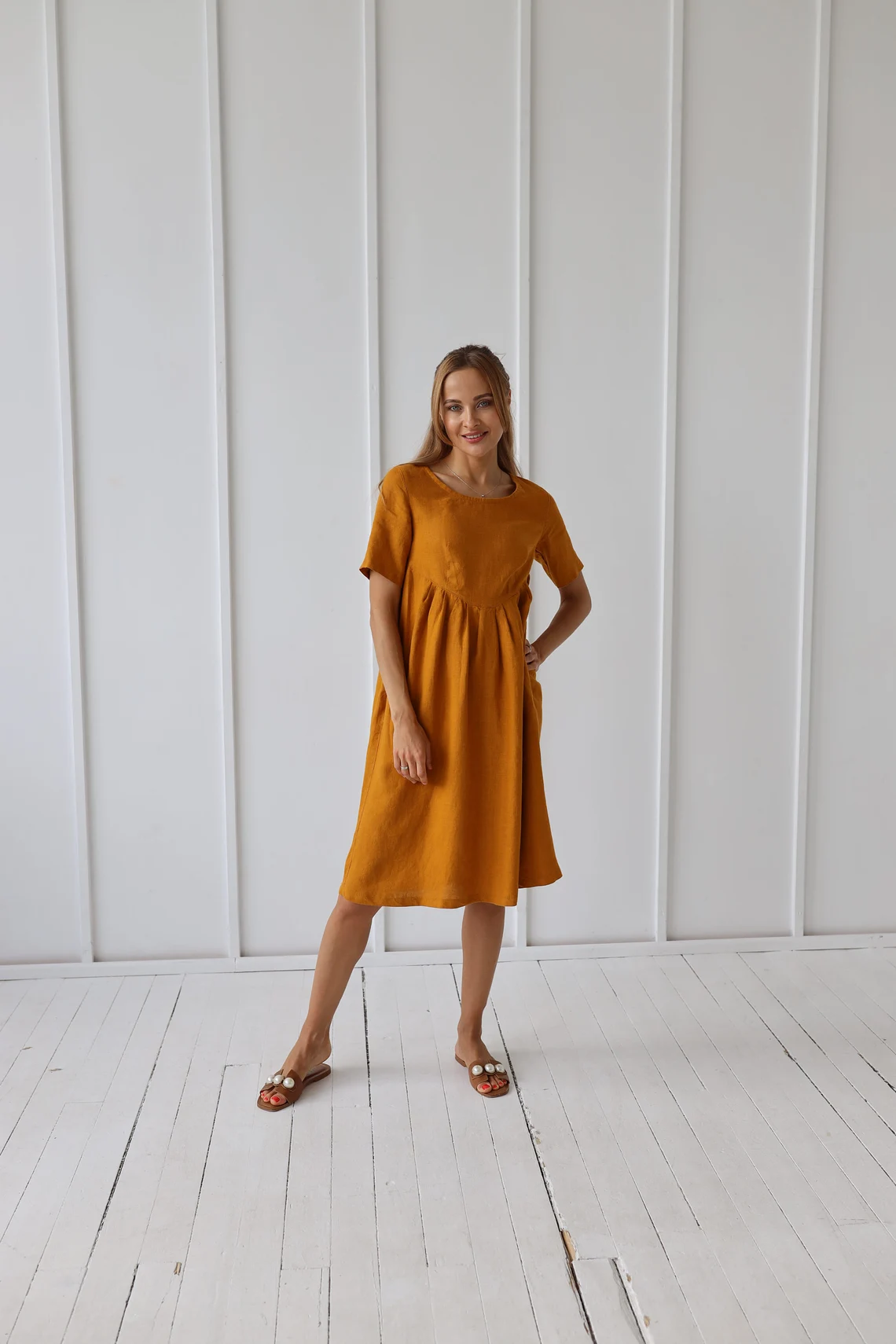 Obleka 1237, 100% lan Obleka 1237, 100% lan