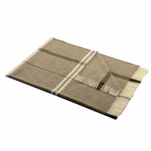 Volnena odeja ISOLA bež karo 