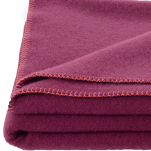Volnena odeja INN velur vijolična 150x200